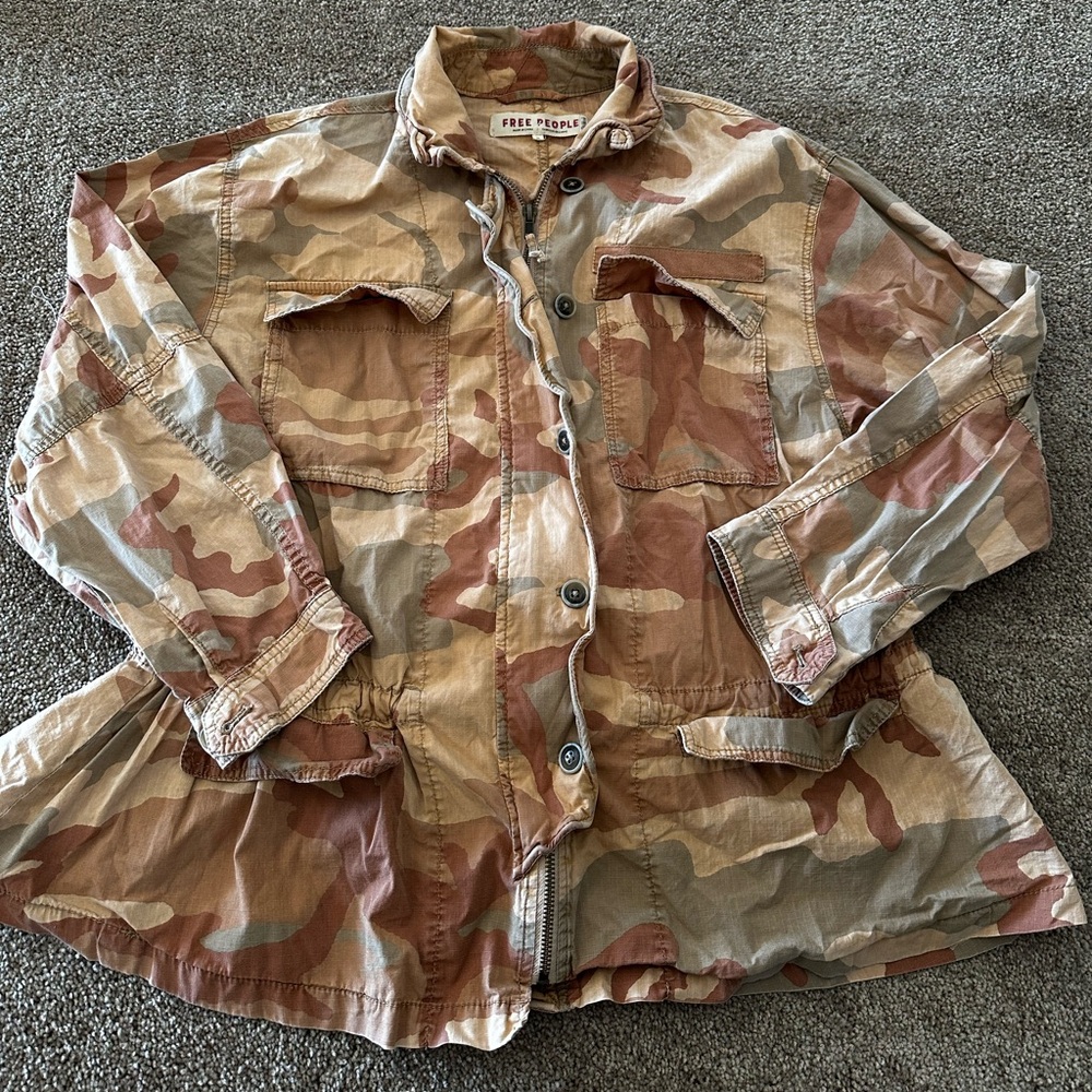 Free People Multicolor Utility Jacket